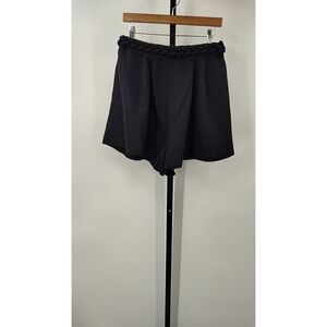 FARM Rio Black Braided Waist Shorts